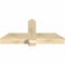 Ekena Millwork Eugene Rough Sawn Timber Gable Bracket, Douglas Fir, 48"W x 22"H x 6"D x 6"F, 11/12 Pitch GBW048X22X0606EUG00RDF - alternate 4
